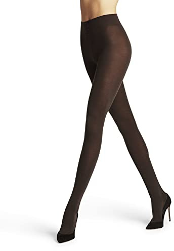 FALKE Women's Softmerino Tights, Thick Warm Breathable, Merino Wool Cotton, Trendy Casual or Dress Stockings, Brown (Dark Brown 5239), XL, 1 Pair