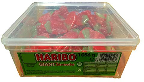 Haribo Giant Strawbs - 1kg Pack