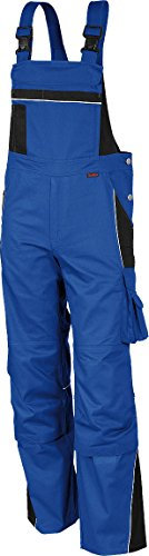QUALITEX Workwear Latzhose PRO, Kornblau/schwarz, Gr. 56