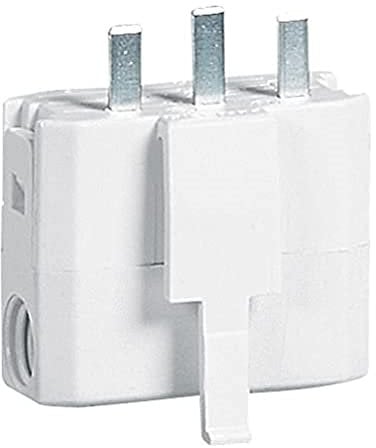 LEGRAND | Fiche DCL 6A 250V~ Pour Connecter Un Luminaire Sur Socle DCL, Connexion À Vis, Avec Serre-Câbles, Affleurant Le Couvercle De La Boîte
