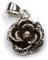 Drachensilber Rosen Anhänger Schmuck Kette 925 Silber Rose Blüte feine Blume Frauen Damen Liebe