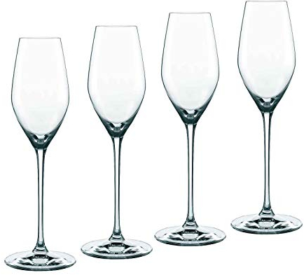 Nachtmann 4-teiliges Champagnerkelch-Set XL, Sektgläser, Kristallglas, 300 ml, Supreme, 0092084-0
