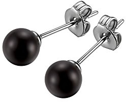 DOOSTI Onyx Ohrstecker 5mm (Paar)
