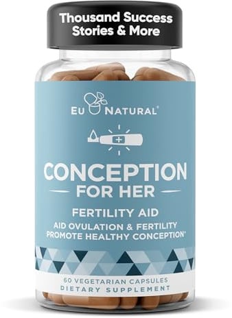 Eu Natural Conception for Her Fertility Supplements for Women, 60 Veg Caps