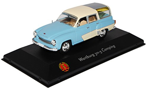 Atlas Wartburg 311/5 Kombi Camping Blau Beige 1/43 Modell Auto