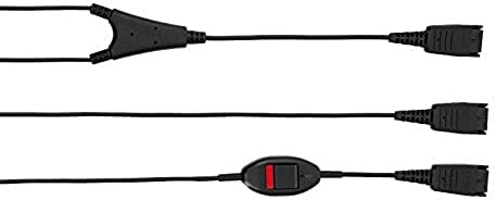 Jabra 8800-02-01 Supervisor QD-Kabel mit Mute-Switch Schwarz