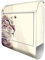 banjado® Design Briefkasten mit Holgerson 38,5x46,5x13cm & 2 Schlüssel - Briefkasten Stahl weiß mit Zeitungsfach pulverbeschichtet - Postkasten A4 Einwurf inkl. Montagematerial