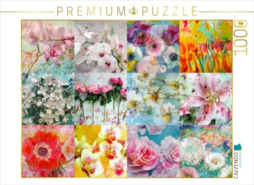 CALVENDO Puzzle Verträumte Blumen-Collage | 1000 Teile Lege-Größe 64 x 48 cm Foto-Puzzle für glückliche Stunden