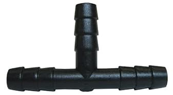 1 X connettore tubo a forma di T 5 mm plastica Raccordo tubo dell' aria Tubo Raccordo a T