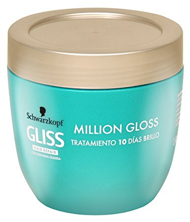 Schwarzkopf Gliss – Million Gloss Treatment 10 Days Brightness – For Hair Off and without Brightness – 150 ml – [Pack of 3]