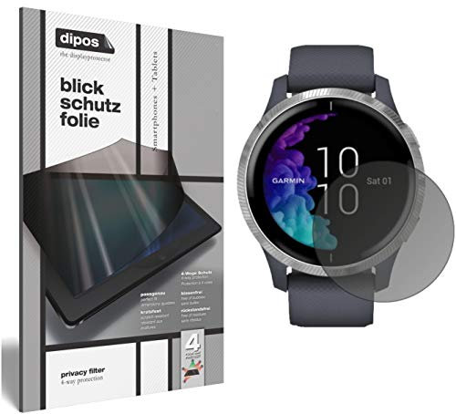 dipos I Protezione Vista Compatibile con Garmin Venu (43mm) Pellicola Prottetiva Privacy 4 Modi
