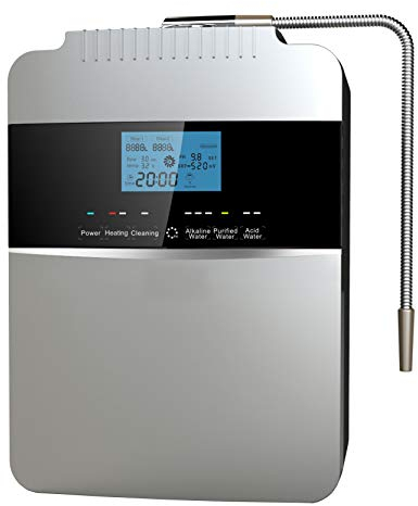 Alkadrops Alkaline Water Ionizer, ORP -500 to +800 PH 2.5-11.2 - Instant heating up to 58°C/136.4°F - 12,000L filter life - 7 water settings