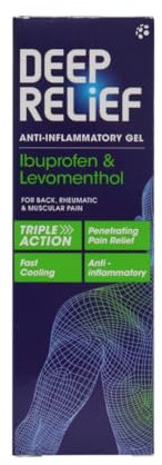 Deep Relief Anti Inflammatory Gel - Triple Action Relief From Back, Rheumatic & Muscular Pain, 100 g (Pack of 1)
