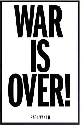 War is Over If You Want It Motivational Coole Wanddekoration Kunstdruck Poster, rahmenloses Geschenk, 30 x 46 cm, lt-160