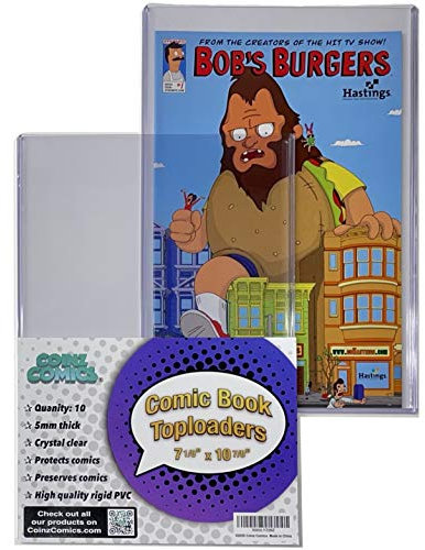 Coinz Comics: Dicker Comic-Toploader, 10 Karat, 19,8 x 26,7 cm, passend für aktuelle, normale und silberne Comics