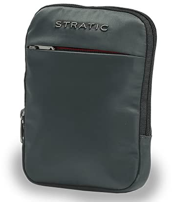 STRATIC Pure Body Bag Brusttasche Herren Crossbody Bag nachhaltige Umhängetasche, wasserabweisend, Kartenfach, Masken- Hygienefach, Dark Green