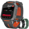 DREAMWIN Montre Connectée Homme Femmes, Smartwatch Etanche avec Tensiomètre, Cardiofréquencemètre, Podomètre,Trackers d'activité, 22 Modes Sportifs Montre de Sport de Plein air Homme (Orange Noir)