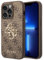 Guess Golden Logo kompatibel mit iPhone 14 Pro Max Hülle - Braun, GUHCP14X4GMGBR
