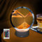 LZH FILTER 3D Moving Sand Creative Art Liquid Tischlampe, RGB-Farbwechsel-Sandmalerei-Nachtlicht, 3D-Sanduhr-Tiefsee-Treibsand-Lampe, für Living Home Desktop Dekoration