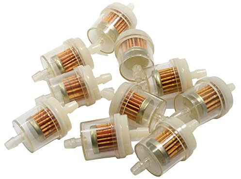 2EXTREME Benzinfilter Set 10 Stück HQ 6mm Universal kompatibel mit Roller Moped kompatibel mit Vespa Mofa Quad
