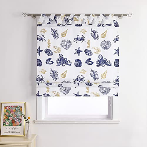 Joyswahl Blickdichtes Raffrollo mit Schale Druck Schals Raffrollo mit V-Schlaufen »Rosalie« Fenster Vorhänge BxH 120x140cm 1 Stück
