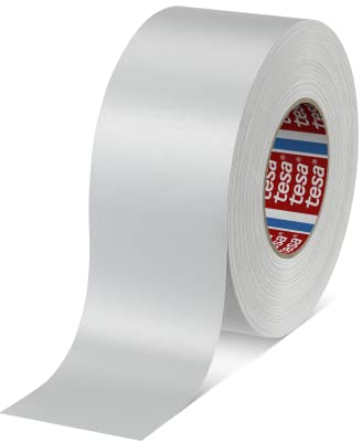 tesa band 4651 Premium leistungsstarkes Gewebeband versch. Breiten und Farben (50 m x 50 mm, weiß)