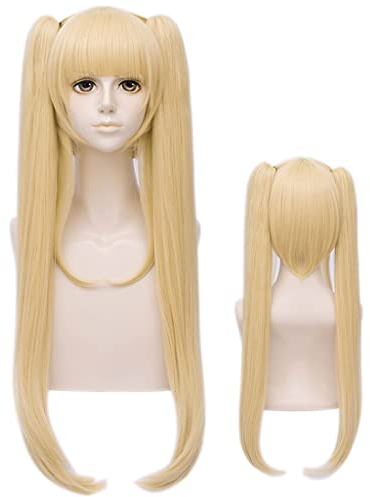 Wig Anime Cosplay Anime-Perücke DEAD OR ALIVE Cosplay Marie Rose-Perücke, 2 Pferdeschwänze, blonde lange Perücke, Kostüm-Halloween-Perücke, for Halloween, Kostümpartys, Anime-Shows, Cosplay-Events, Ko