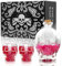 Skull Decanter Set 750ml Crystal Liquor Bottle with 2 Skull Galsses 3oz for Whiskey Wine Gothic Skeletons Halloween Decor Drinking Glassware