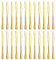BEWOS Gold Knife Set of 24, (23cm) Knife Set, Butter Knife, Knives Made of Stainless Steel, Highly Polished Knife, Matte Gold Dinner Knives for Home, Restaurant, Hotel, Dishwasher Safe, Polished