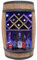 weeco Holzfass mit weinhalter RGB LED Beleuchtung - Weinregal fassbar. Rustikaler deko Barschrank Weinständer – Fassbier, Whiskybar Flaschenständer. Hausbar Geschenk für Mann (Dunkelbraun)