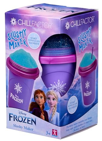 ChillFactor Disney Frozen Slushy Maker Anna- Reusable slushy maker cup, homemade slushies. Squeeze cup slushy maker Kitchen toys