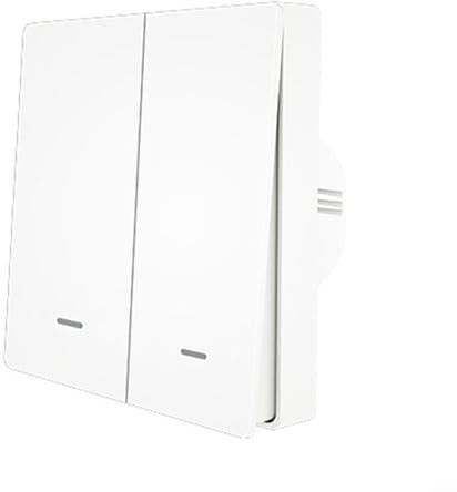 Vermögen für Zigbee 3.0 Schlau Szene Schalten Kabellos Frei Aufkleber Wand, wird mit Batterie betrieben, mit Druckknopfdesign, Er kann an die Wand geklebt oder überall angebracht werden(2gang)