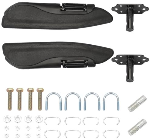 FanPaYY Coppia di braccioli per seggiolino auto, braccioli per seggiolino auto regolabili universali, braccioli per seggiolino auto neri resistenti all'usura per camion, camper, furgone