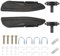 Paar Auto Sitzarmlehne Universal Armstütze Einstellbare 0-120 Grad 32cm, Schwarze Abriebfest Auto Sitz Armlehne für PKW LKW Wohnmobil Van T5 T6