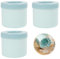 QINGYIWL 3 Pieces Silicone Ice Cube Moulds Ice Cube Tray with Lid, Ice Maker Cup Silicone Ice Bucket Press-Type Easy-Release Ice Cubes Maker, 60 Ice Cubes for Cocktail Juice Coffee Blue, 8.5*8*9cm