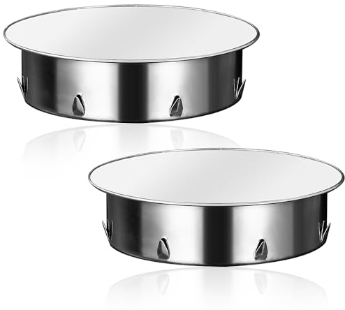 150mm Kaminlochdeckel, 2 Stück Edelstahl Schornsteinabdeckung, Ofenrohr Abdeckung, Rohrabdeckkappe, Rauchrohr Abdeckung, Rauchrohr Blindkappe für allegängigen Ofenrohre Ø 150mm