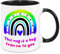 Hug in A Mug - Birthday Gifts for Friend Sister Daughter Mum Grandad Grandma Nan Sentimental Gifts Christmas Gifts Get Well Soon Gifts (Rainbow)