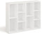 KOMTO Bücherregal Weiß 2er Set - Bücherschrank Regal Schmal mit 5 Fächern für Wohnzimmer, Kinderzimmer, Schlafzimmer | Book Shelf Sola 50B x 24T x 80H cm