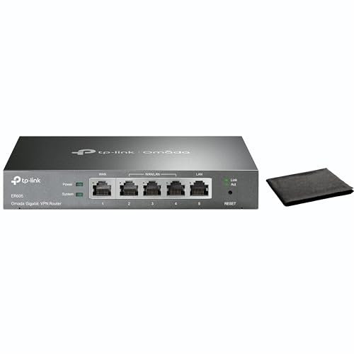TP-Link Router VPN Gigabit ER-605 | Bilanciamento del carico | Doppia porta WAN | SPI Firewall | Gestione della larghezza di banda | IPsec, PPTP, VPN L2TP | Sicurezza della rete aziendale | Facile