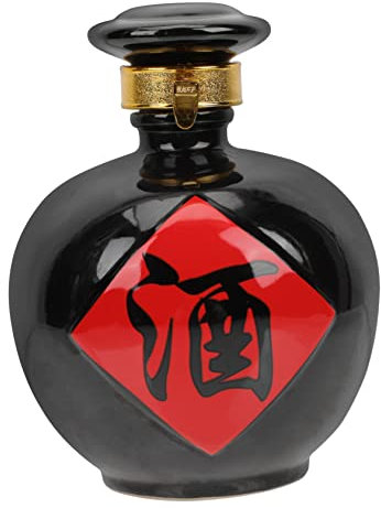 LABRIMP Versiegelter Keramik-weintopf Vintage-stil Weingefäß Für Zuhause Weinbrauen Und Aufbewahrung Elegant Glatt Dekorativ Und Praktisch Hautfreundlich Farbbeständig Minimalistisches Des