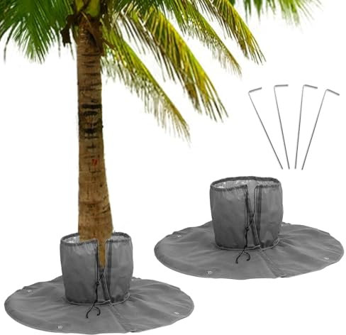 HIQE-FL Palmenwurzelschutz,Winterschutz für Palmen Wurzel,Winterschutz für Pflanzen,Palmen Winterschutz Draußen,Palmen Wurzelschutz für den Winter,4 Ankern,Abdeckung Pflanzen Frostschutz Kälteschutz