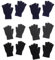 FUIPVGI 6 Paar Halb Fingerhandschuhe Fingerlose Handschuhe Winter Half Finger Gloves Fingerlose Fäustlinge Handschuhe ohne Finger Winter Warme Strickhandschuhe für Herren und Damen (3 Farben)