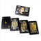 DIUDIU CAT Schwarze Spielkarten mit Goldfolie - Wasserdichtes Dollar Muster Deck, Perfekt für Zaubertricks & Partys (Schwarz)