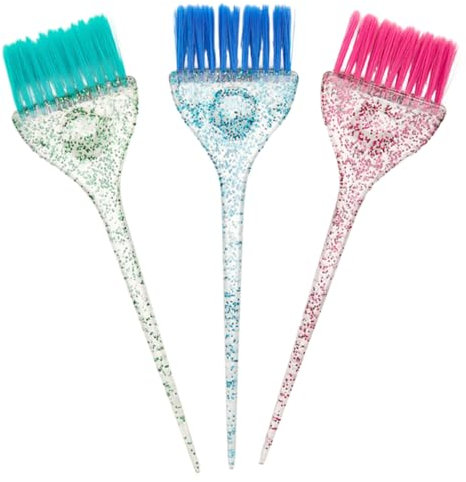 Vaguelly 3 Teiliger Haarfarbenpinsel Platin Haarfärbemittel Glanzrührer Splat Haarfärbemittel Tönungshaarbürste Kinderfolien Haartrocknerbürste Strähnchenkamm Strähnchen Set Für