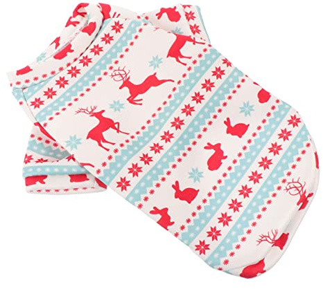 Abaodam Weihnachtskostüm Für Haustiere Haustierbekleidung Hundebekleidung Welpenkostüm Elch Muster Dekorative Bekleidung Für Kleine Hunde