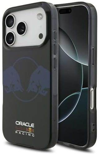 CG MOBILE Red Bull IML Transparent Zwei Bullen kompatibel mit MagSafe Hülle für iPhone 17 Pro (Marineblau)