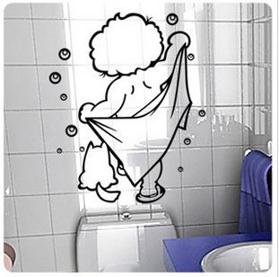 Vinilo decorativo pegatina pared, cristal, puerta - para baño