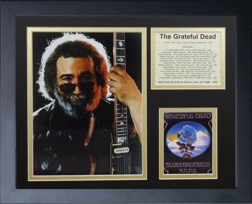 Legenden Sterben Nie Jerry Garcia gerahmtes Foto Collage, 11 von 35,6 cm