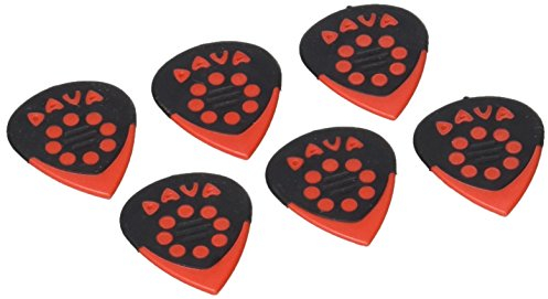 Dava 9024 Plektrum Jazz Grip X6 aus POM, rot