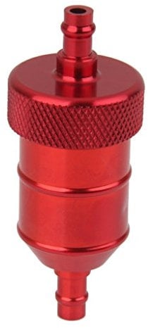 Aluminum Inline Fuel Gas Petrol Filter 1/4 6mm For Motorcycle Bike Quad